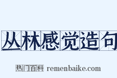 丛林感觉造句是什么意思的图片